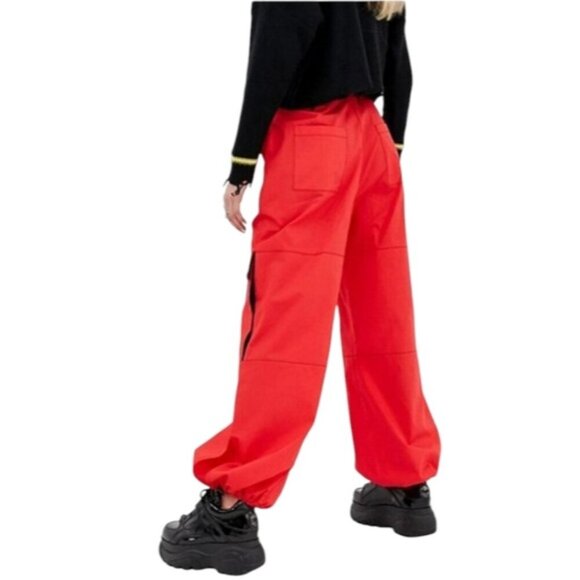 The Ragged Priest Red Combat Bite Pants Size S - Picture 2 of 10